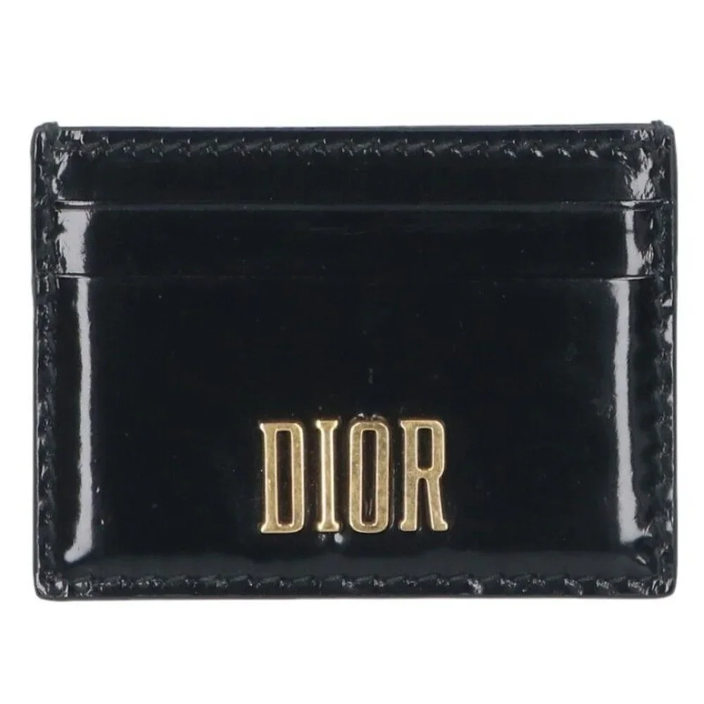 Dior Patent Leather Logo Card Case